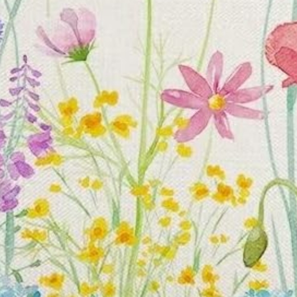 Colorful Wildflower 2 Pillow Covers Garden Flowers Square Pillows New - Picture 2 of 12